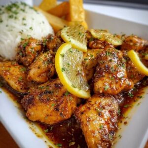 Lemon Honey Glazeed  Chicken